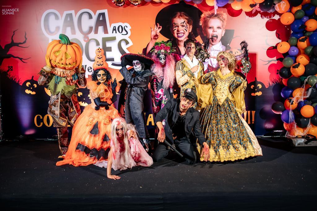 Halloween em shopping terá caça aos doces, personagens e atrações de terror