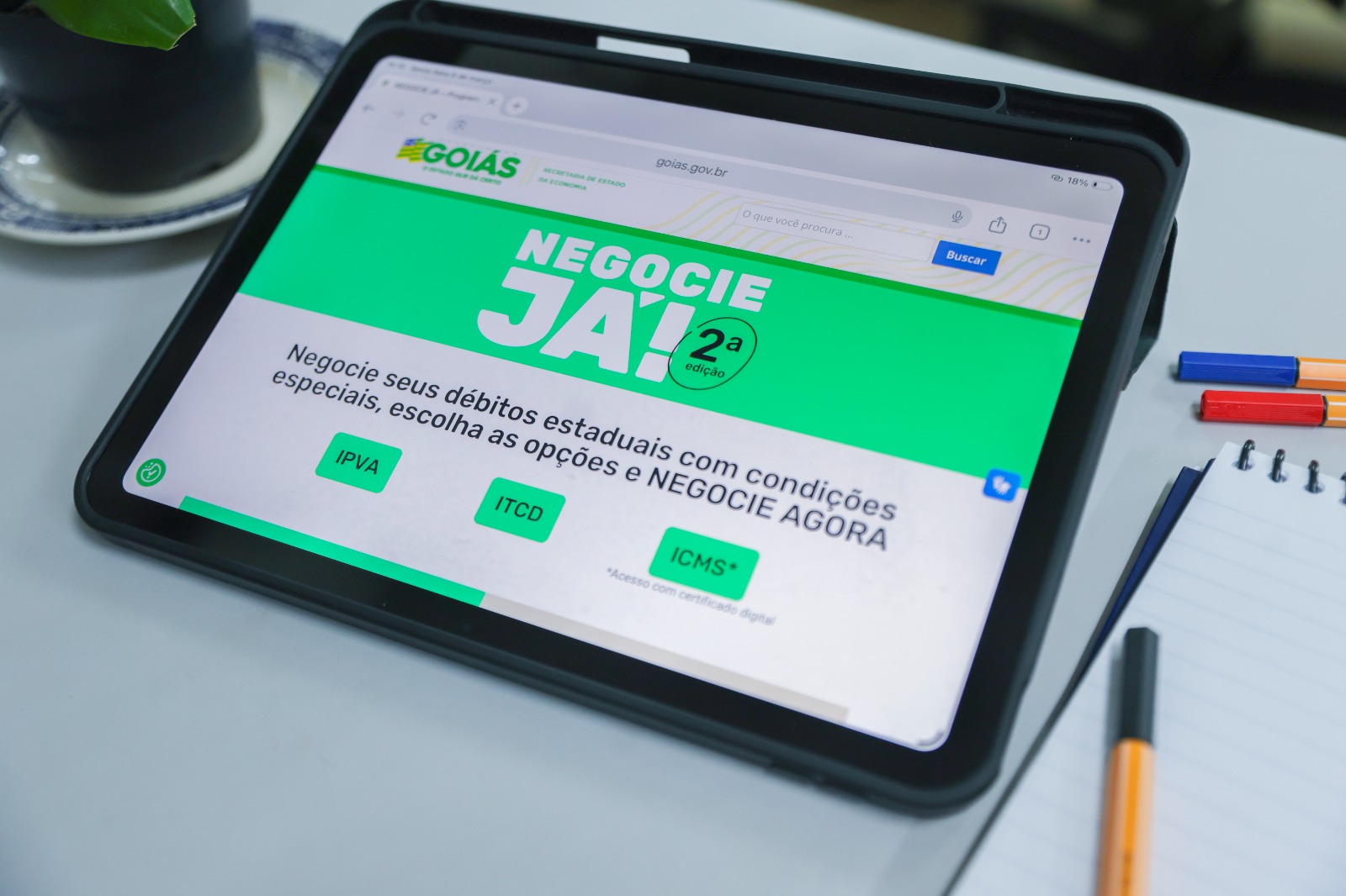 Negocie Já II: prazo termina em 3 de novembro para obter descontos de até 99% em ICMS, IPVA e ITCD - Divulação
